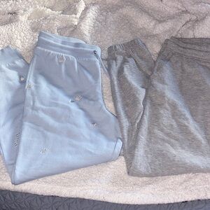 Divided Light Blue and Gray Women's Pants
